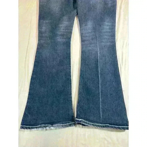 Red Rivet Women's Bootcut Jeans Size 11 Heavy Stitch Blue Denim 32x30 - Picture 6 of 8